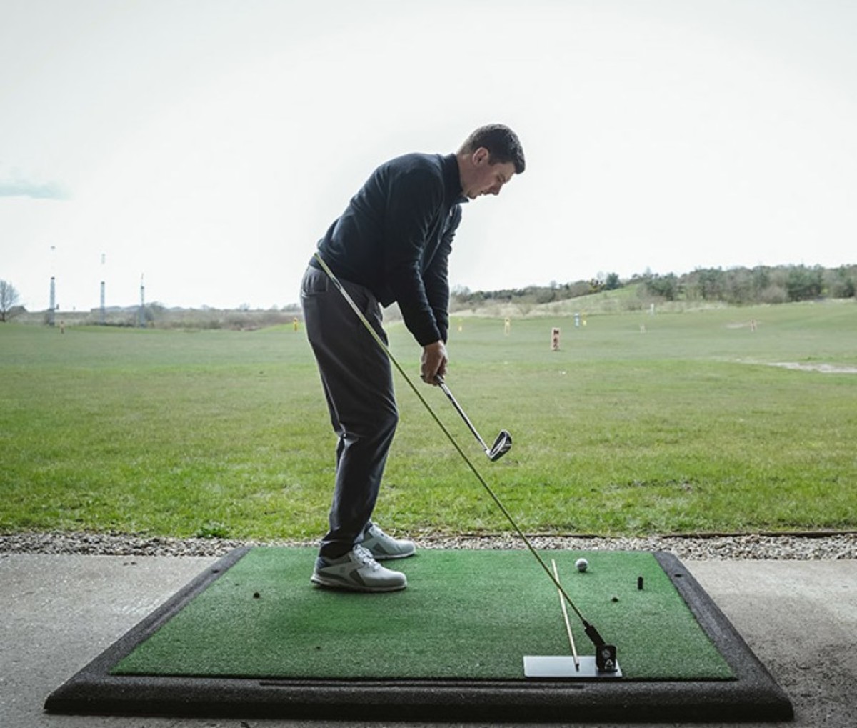 Though simplistic in its look and design, the Swing Plate can assist in correcting swing plane, promoting positive weight transfer, eliminating  backswing sway and improving body rotation.